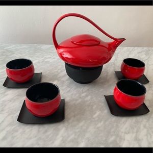 Teavana tea set with coasters and warmer